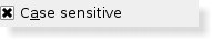 Screenshot of a Plastique style checkbox