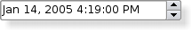 Screenshot of a Plastique style date time editing widget