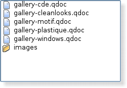 Screenshot of a Plastique style table view