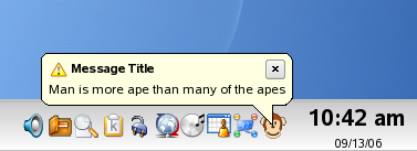 Screenshot of the System Tray Icon.
